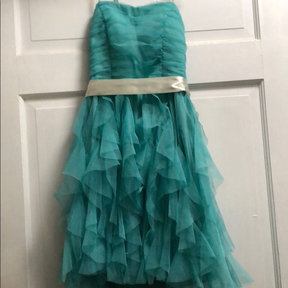 Strapless homecoming dress
